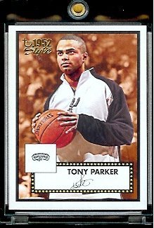 Tony Tony Parker 2005-06 Topps Style 1952 Blue Refractor Chrome